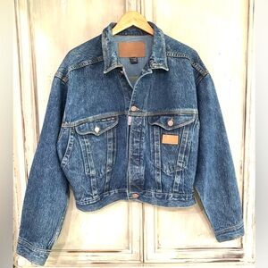 Bugle Boy Vintage 80’s Denim Jean Jacket Sz XL